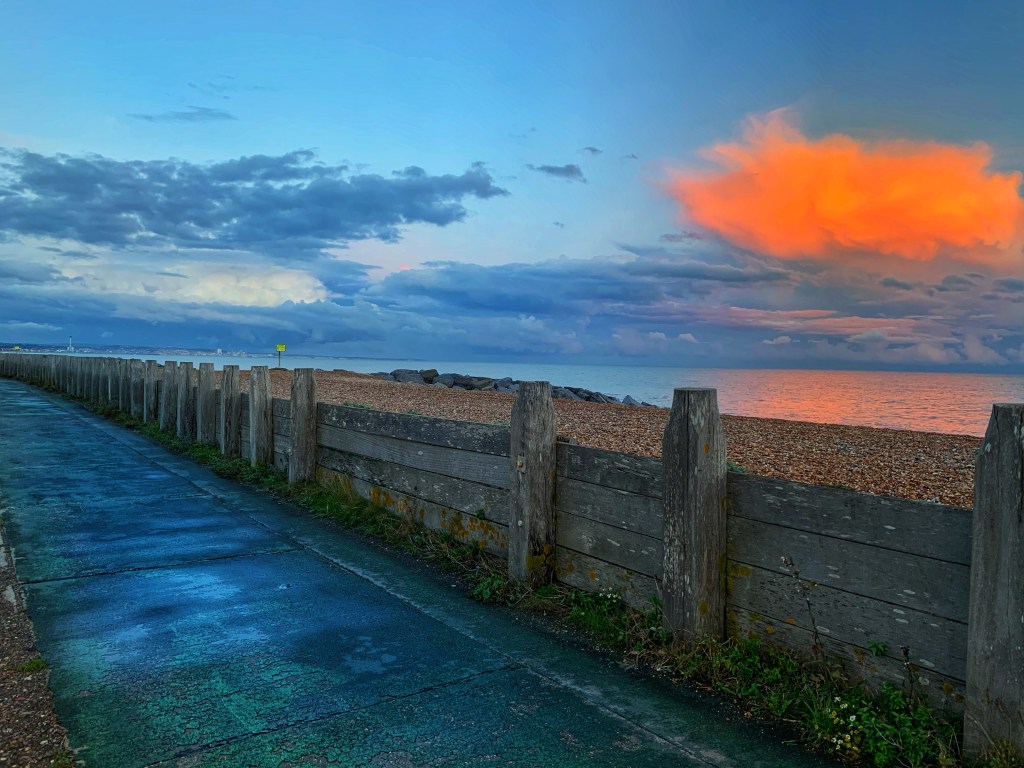 OK Breathe, Orange Coloured Beach Sky;