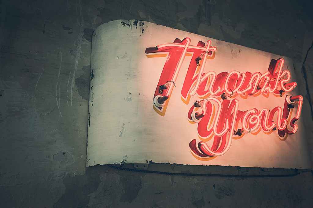Writing to say&nbsp;thanks