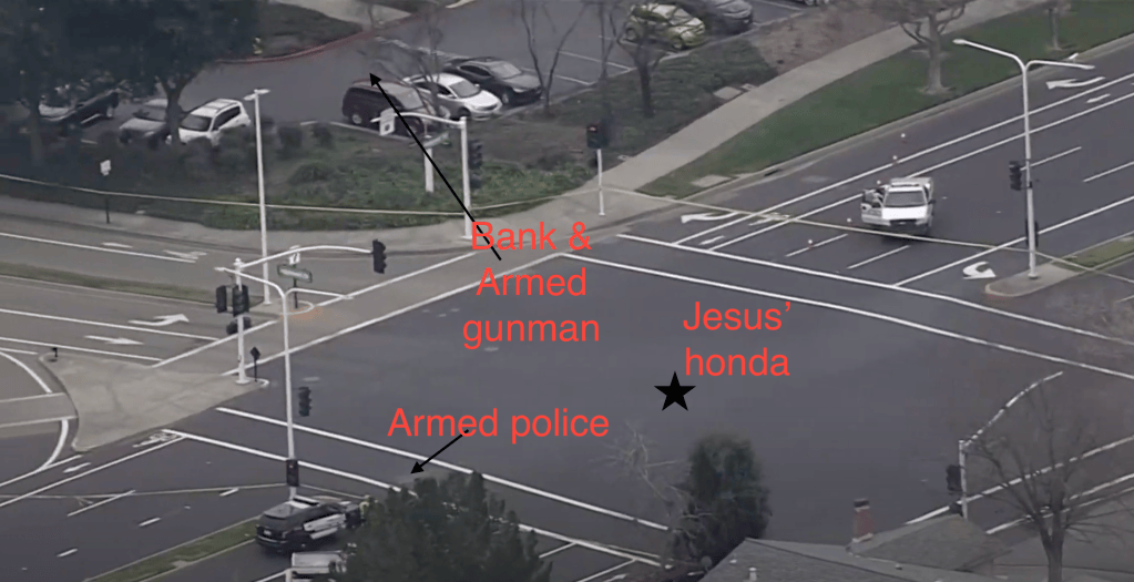 I was involved in a a bank robbery and Jesus was my getaway driver