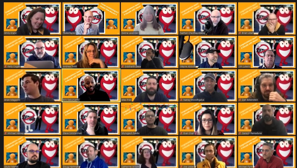 A colleagues 10 year cube reflection